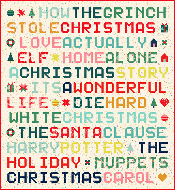 Moda Michelle Christmas Movies Quilt Moda Michelle Christmas Movies Quilt