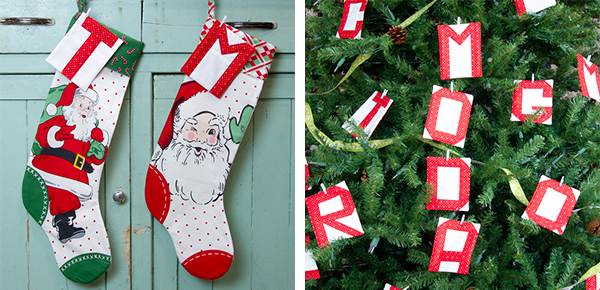 Letter Garland Stockings and Tree Letter Garland Stockings and Tree